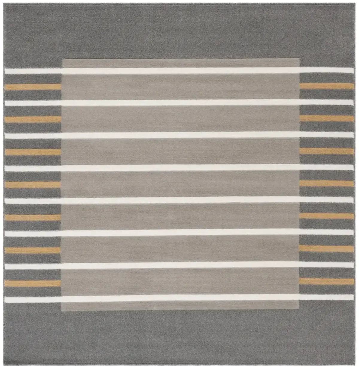 PYRAMID 232 GREY  6'-7' x 6'-7' Square Square Rug