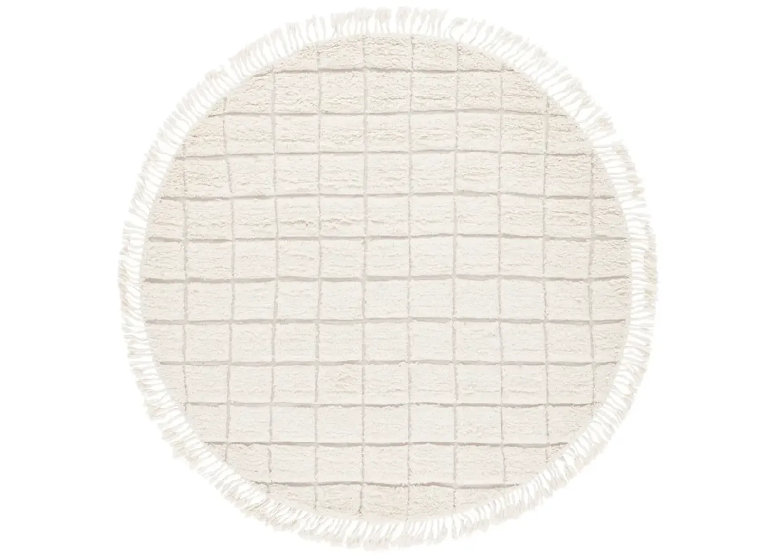 VERMONT 206 IVORY 6' x 6' Round Round Rug