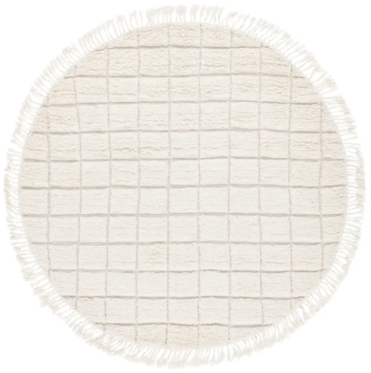 VERMONT 206 IVORY 6' x 6' Round Round Rug