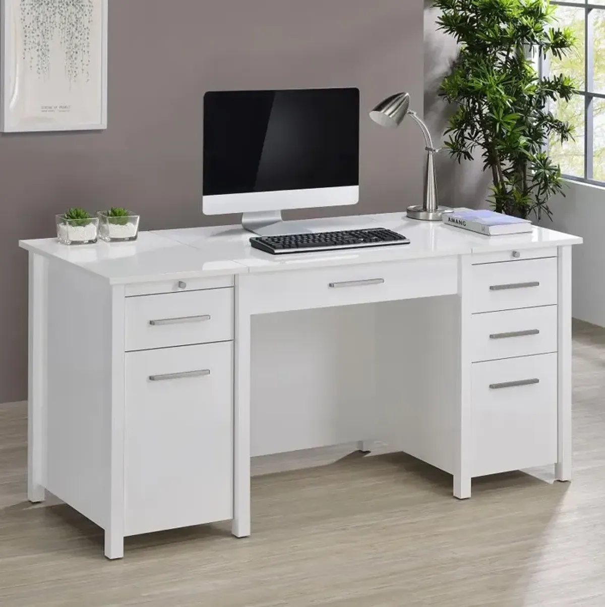 Dylan 4-drawer Lift Top Office Desk