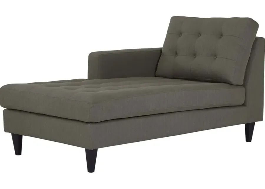 Empress Left-Arm Upholstered Fabric Chaise