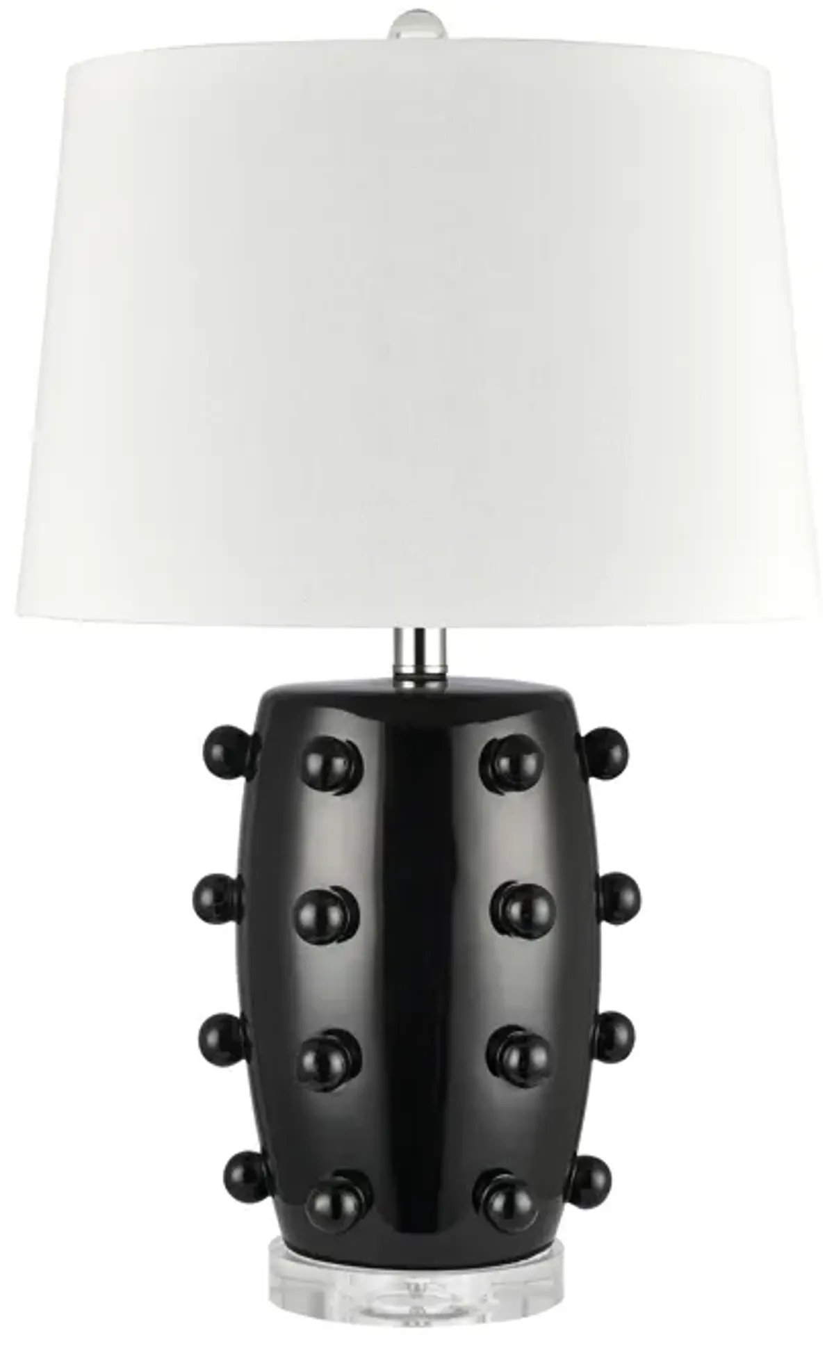 Torny 25'' High 1-Light Table Lamp - Black - Includes LED Bulb