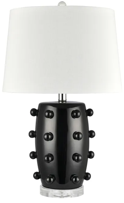 Torny 25'' High 1-Light Table Lamp - Black - Includes LED Bulb