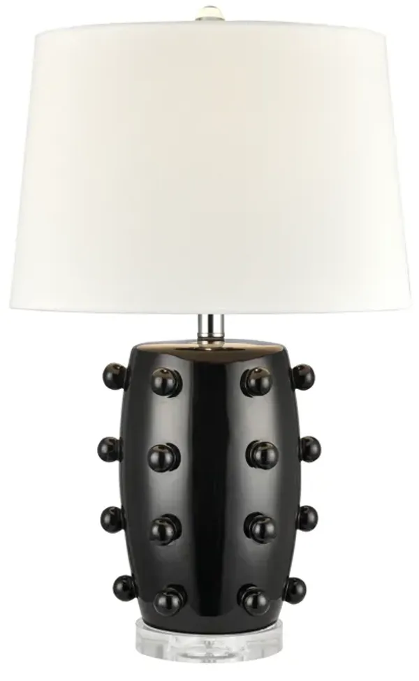 Torny 25'' High 1-Light Table Lamp - Black - Includes LED Bulb