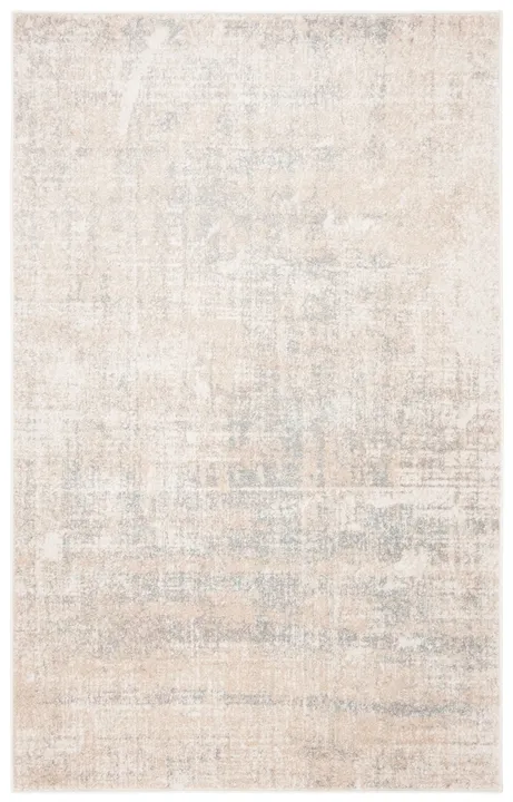 ADIRONDACK Contemporary Beige / Slate 5'-1" X 7'-6" Powerloomed Rug