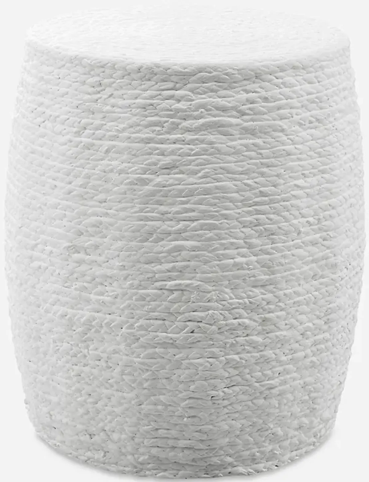 Resort White Accent Stool