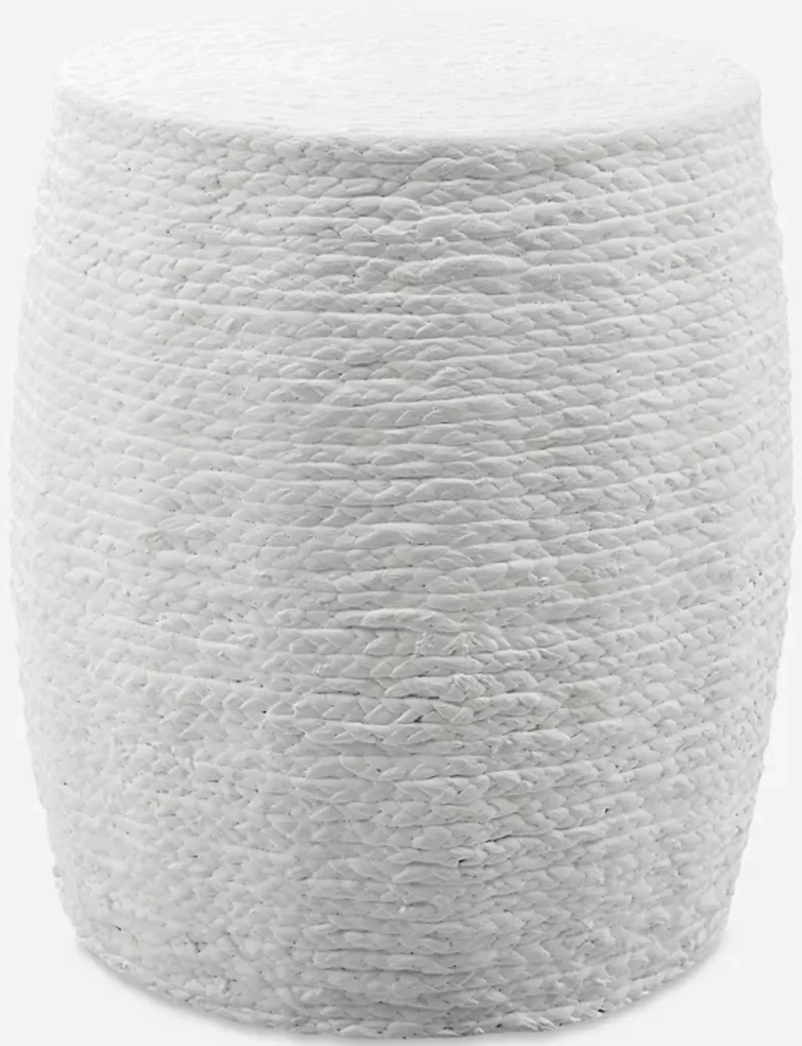 Resort White Accent Stool