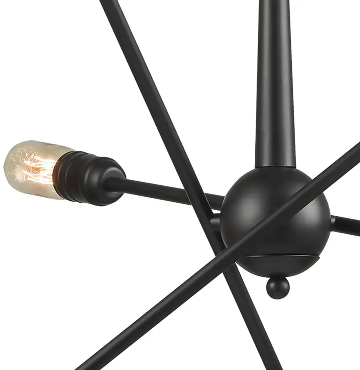 Delphine 28" Wide 6-Light Chandelier - Oil Rubbed Bronze