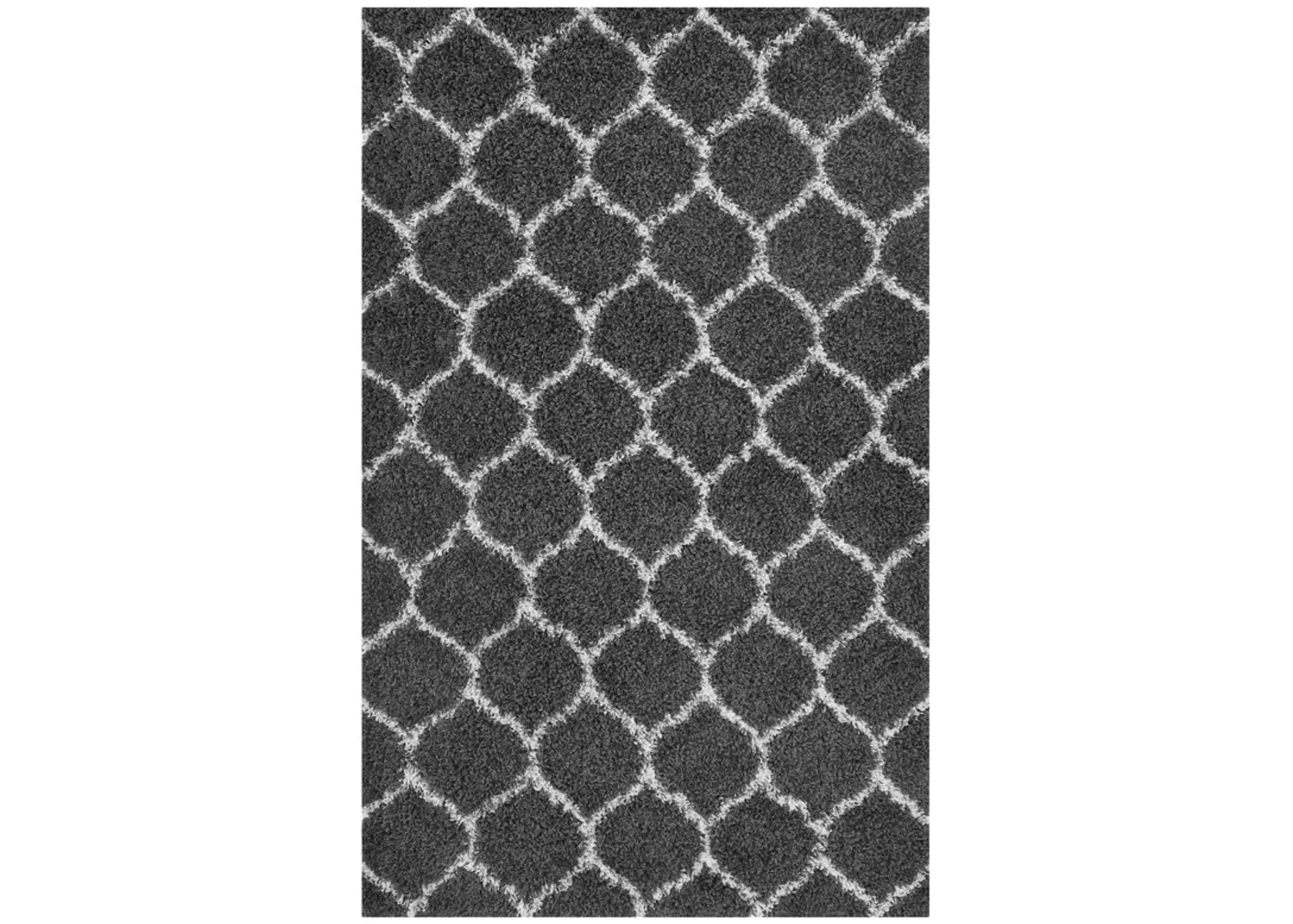 Solvea Moroccan Trellis 5x8 Shag Area Rug