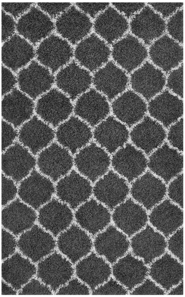 Solvea Moroccan Trellis 5x8 Shag Area Rug