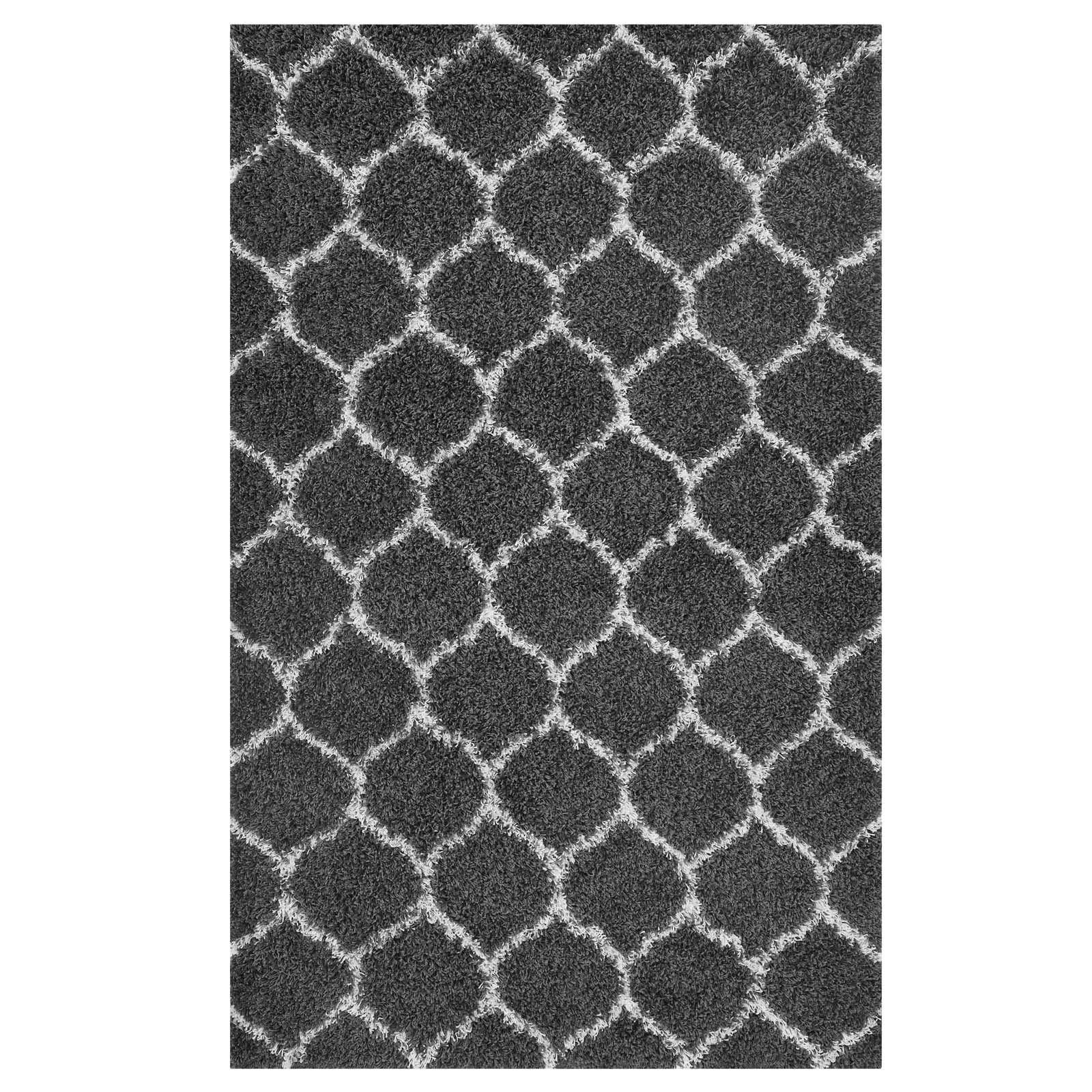 Solvea Moroccan Trellis 5x8 Shag Area Rug