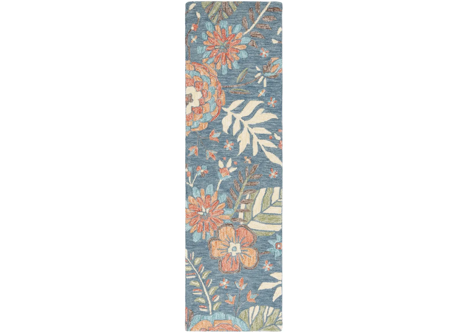 JARDIN 253 BLUE  2'-3' x 8' Runner Rug