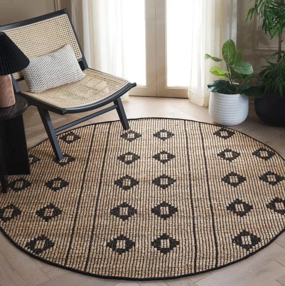 NATURAL FIBER 898 NATURAL  6' x 6' Round Round Rug