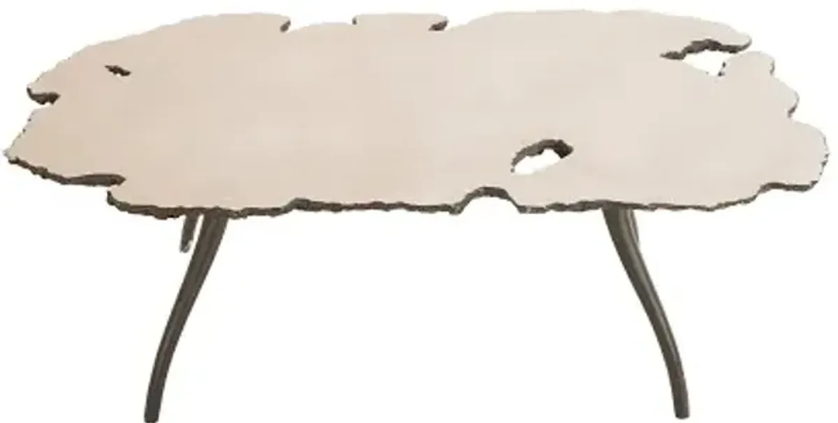 Lava Coffee Table on Iron Legs