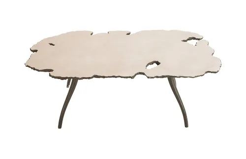 Lava Coffee Table on Iron Legs