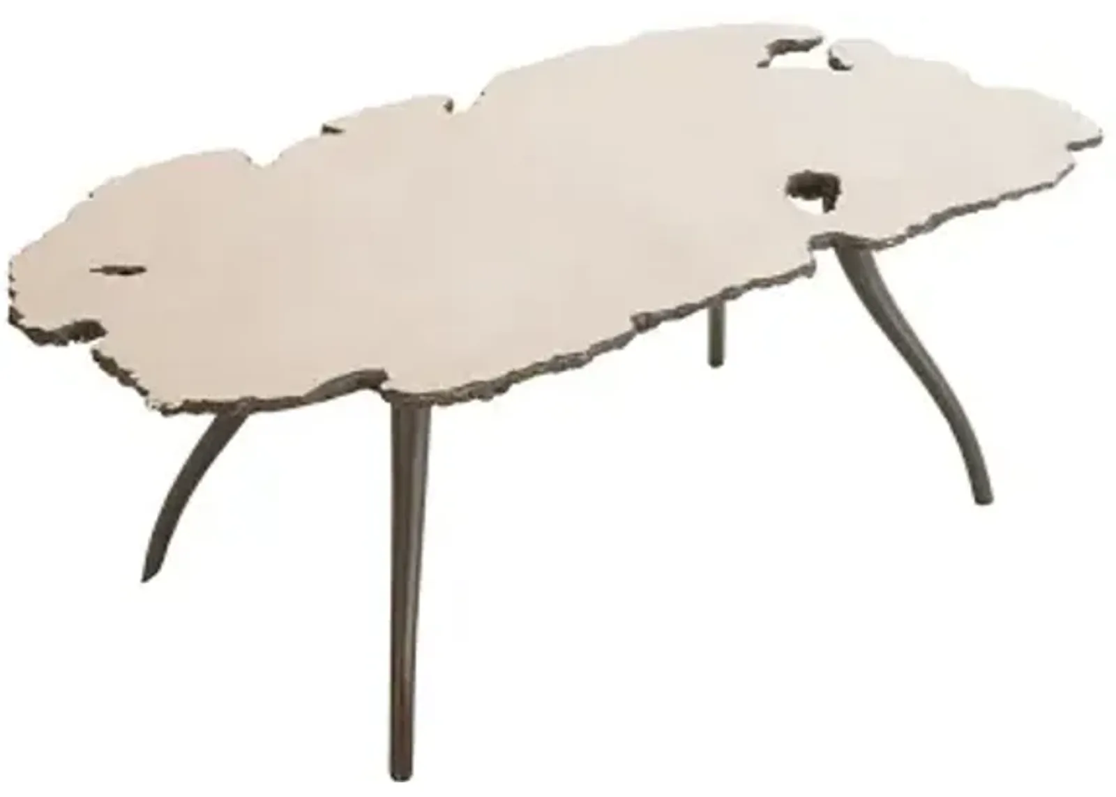 Lava Coffee Table on Iron Legs