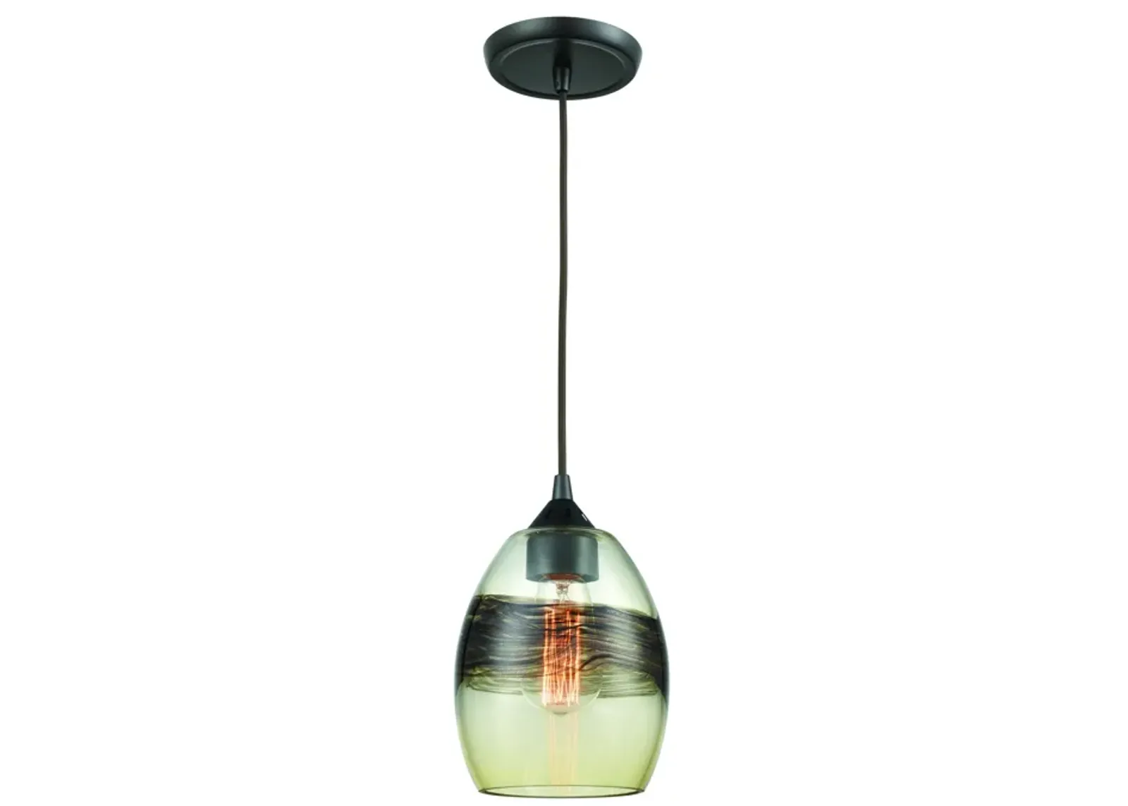 Whisp 6" Wide 1-Light Mini Pendant - Oil Rubbed Bronze