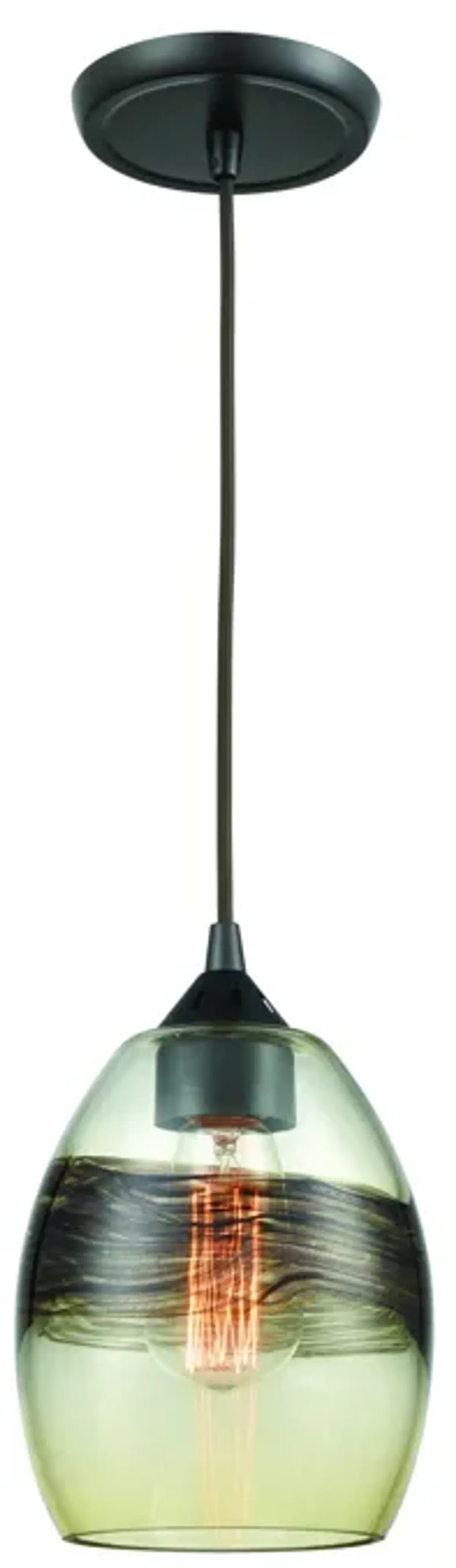 Whisp 6" Wide 1-Light Mini Pendant - Oil Rubbed Bronze