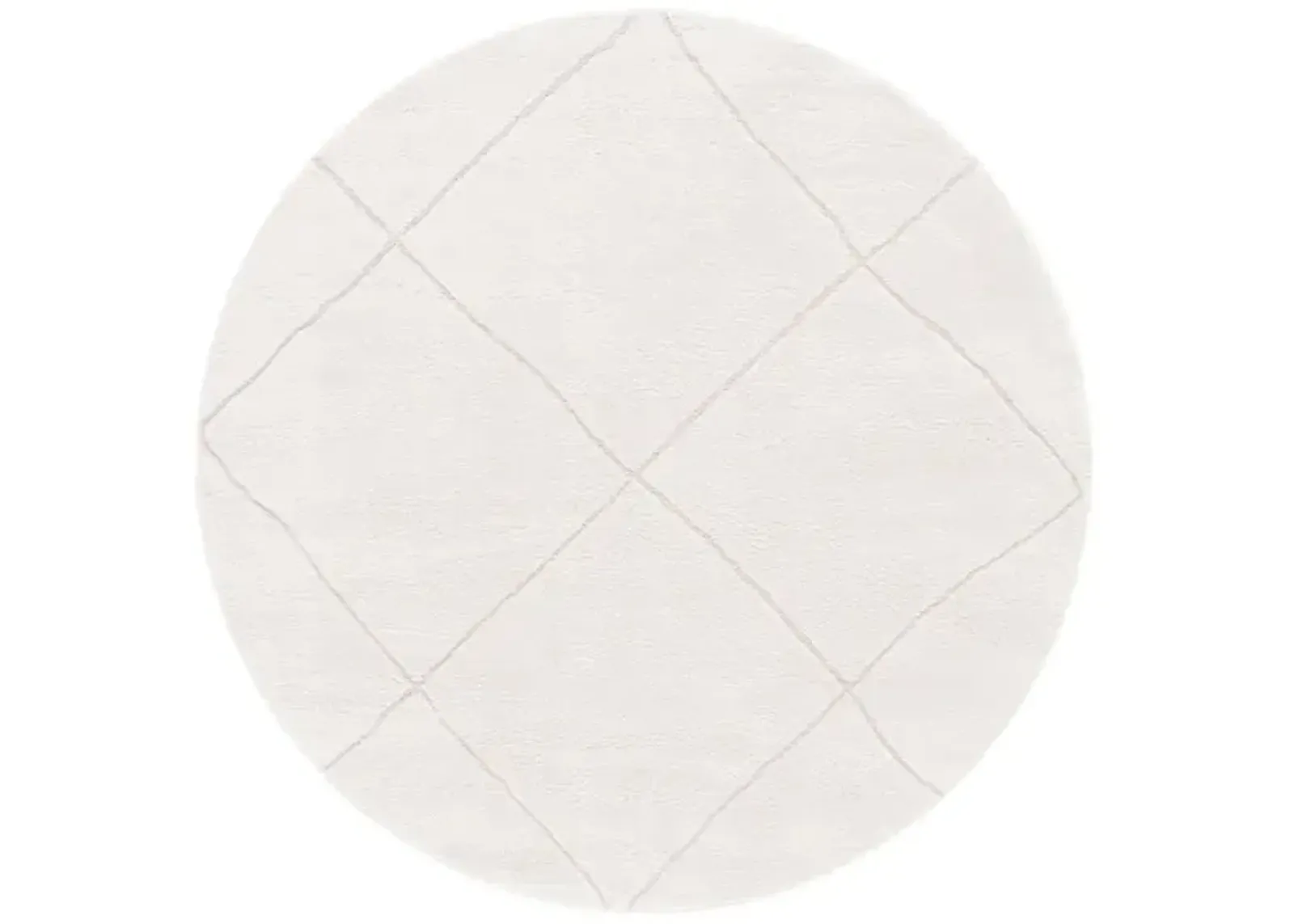 MELODY 110 Beige 6'-7' X 6'-7' Round Round Rug