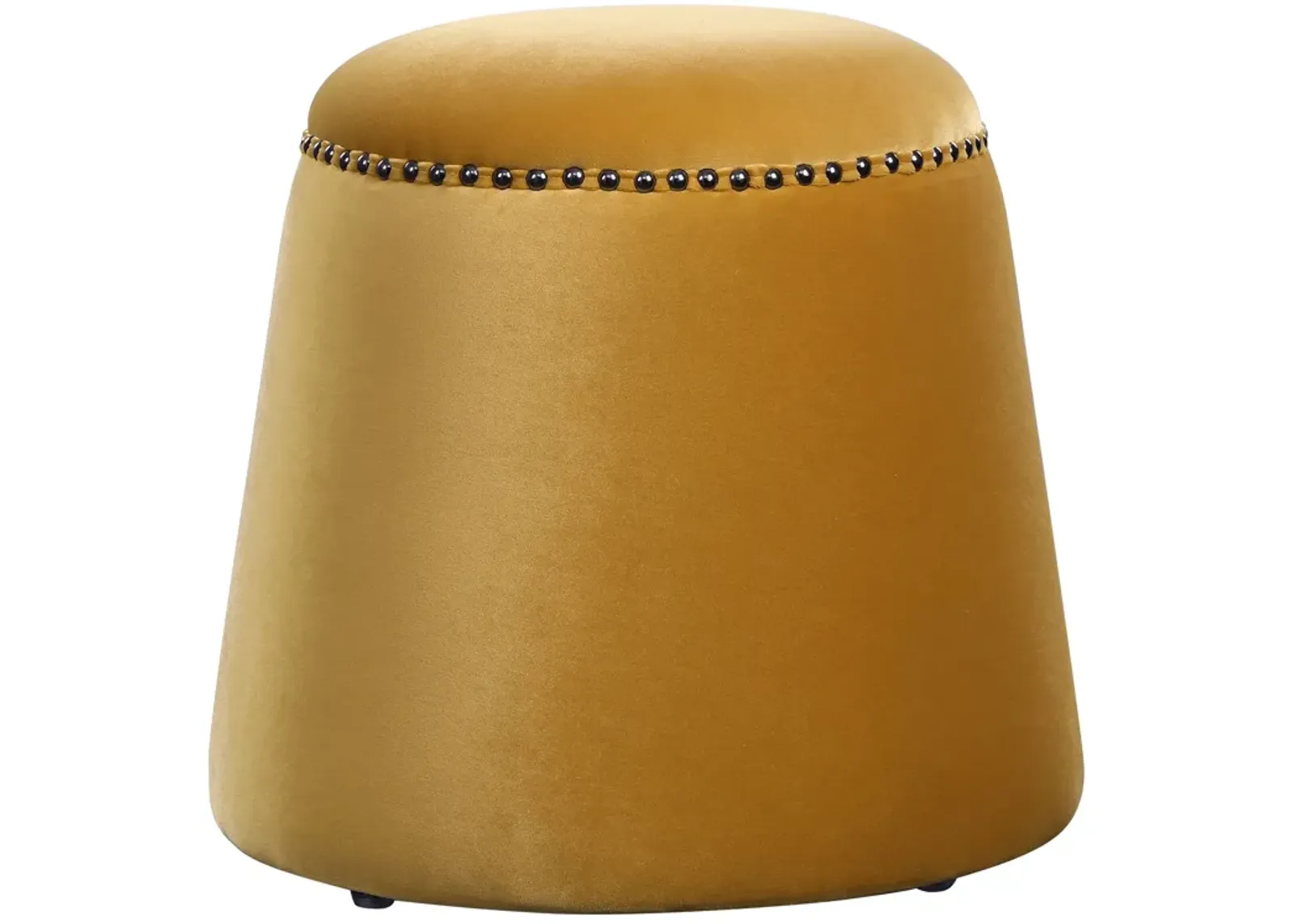 Gumdrop Mustard Ottoman 