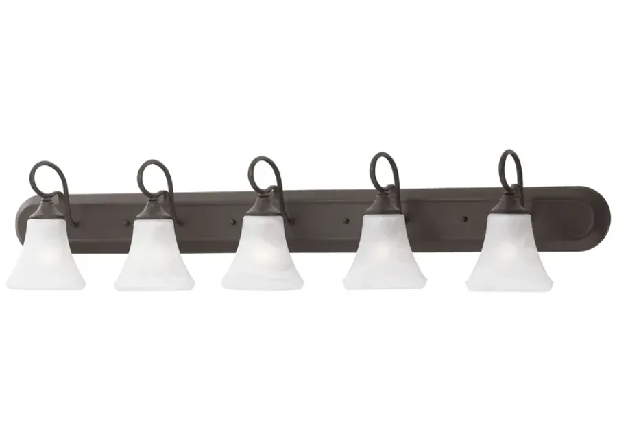 Elipse 48" Wide 5-Light Vanity Light - Painted Bronze