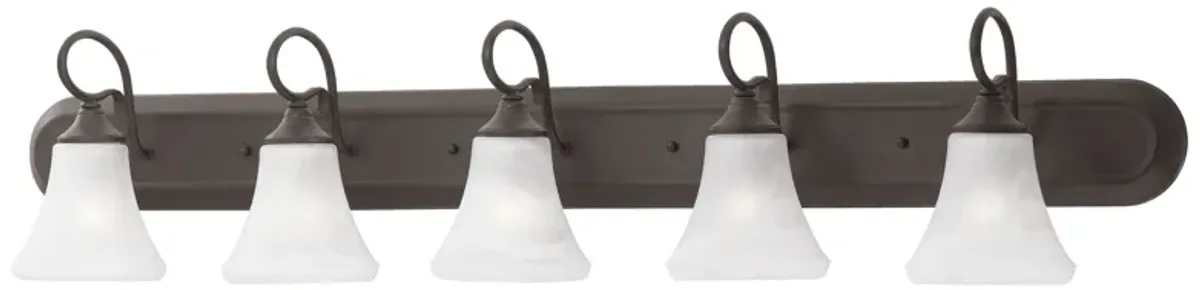 Elipse 48" Wide 5-Light Vanity Light - Painted Bronze