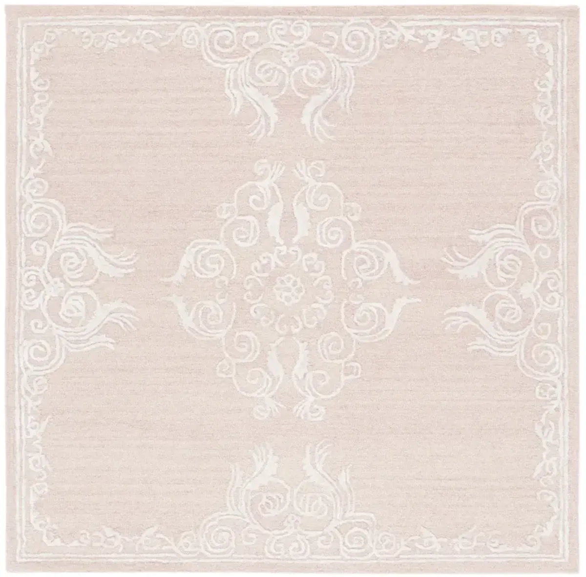 GLAMOUR 604 LIGHT BROWN  6' x 6' Square Square Rug