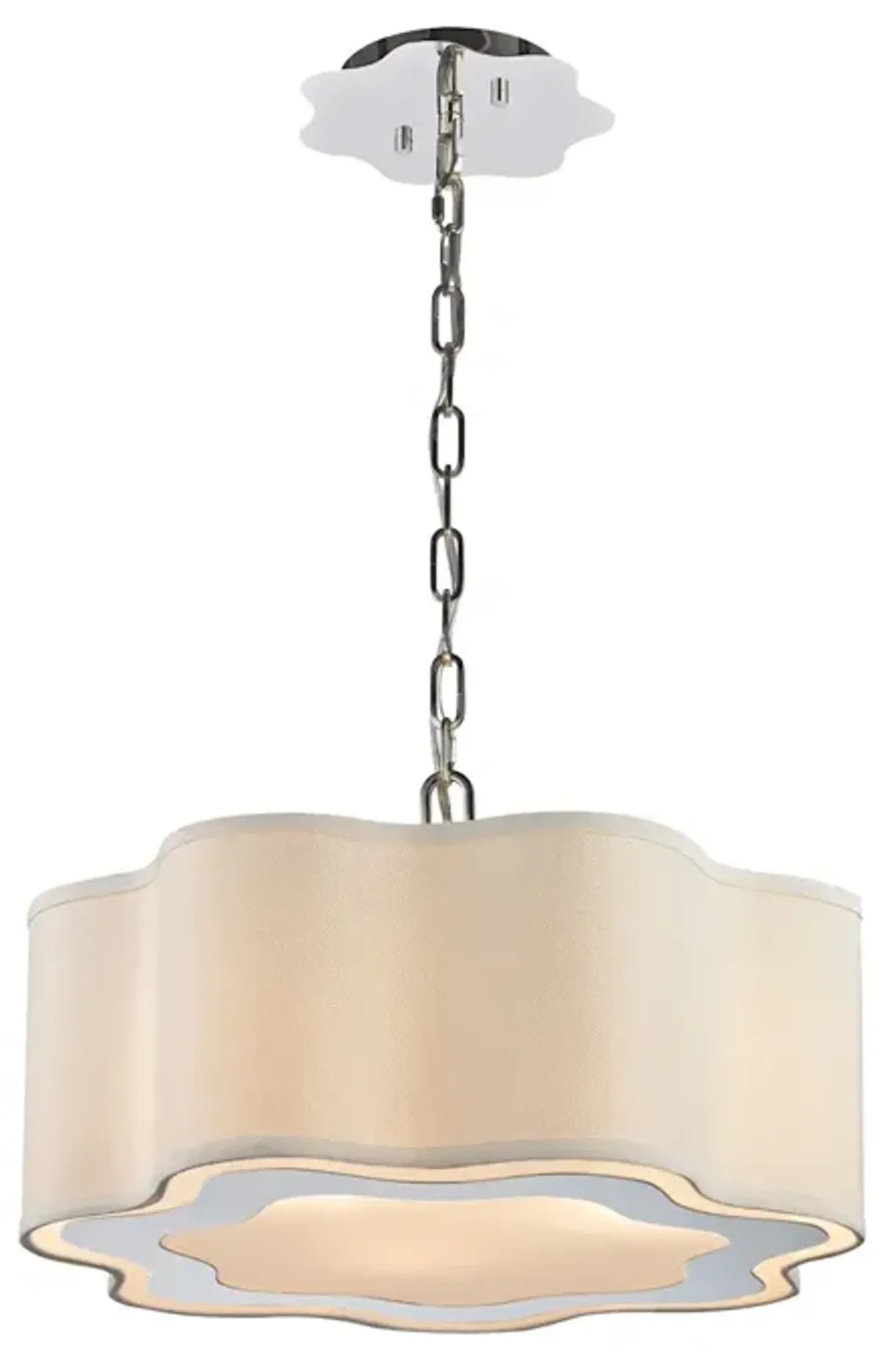 Villoy 18" Wide 3-Light Pendant - Polished Nickel