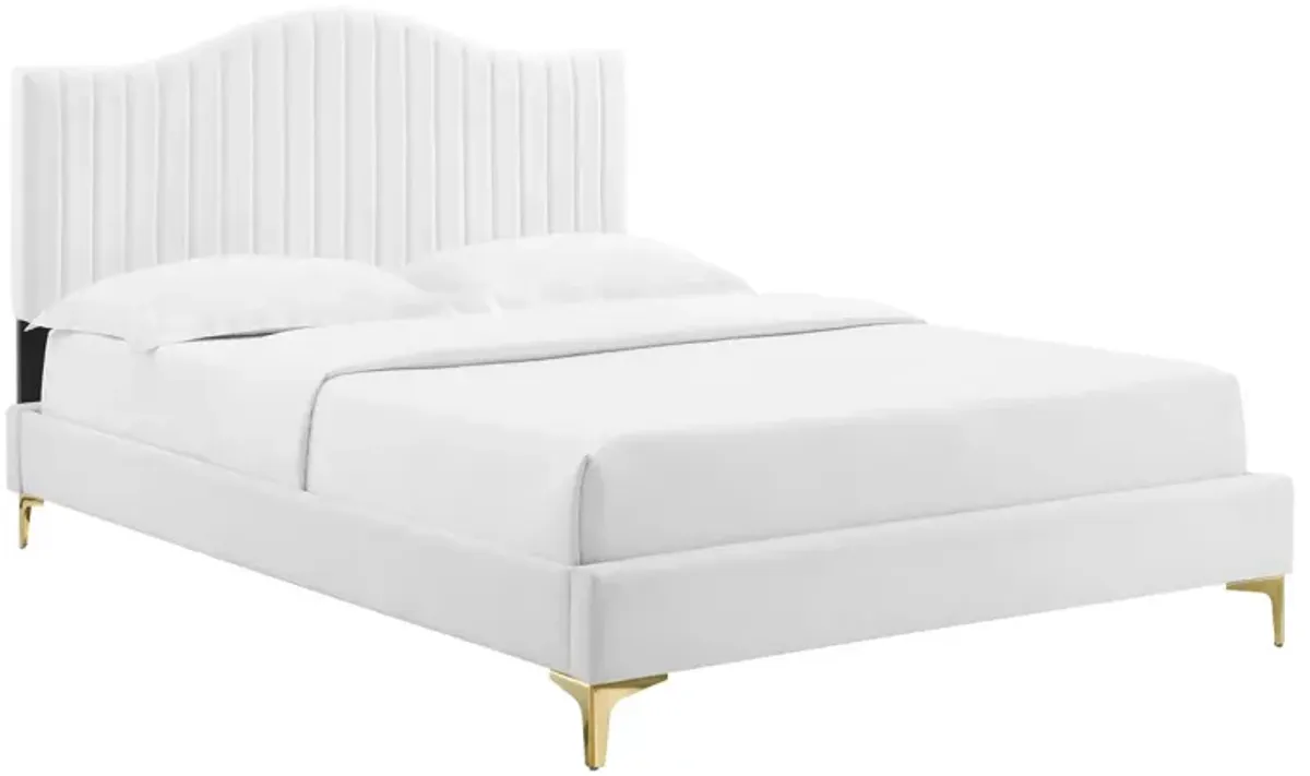 Juniper Channel Tufted Performance Velvet King Platform Bed