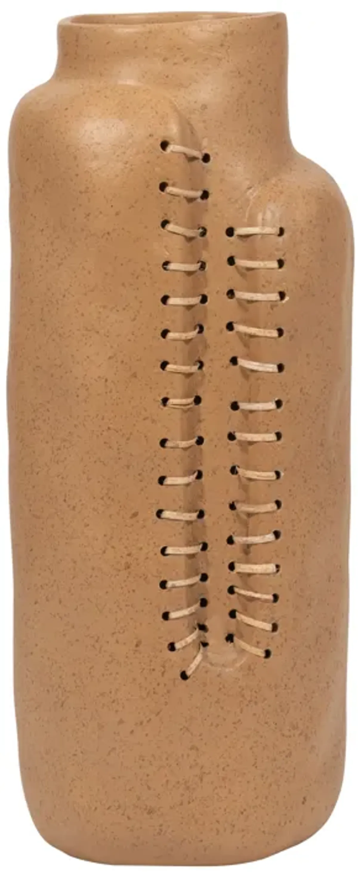 Ecomix, 18" Stitched Up Vase, Terracotta