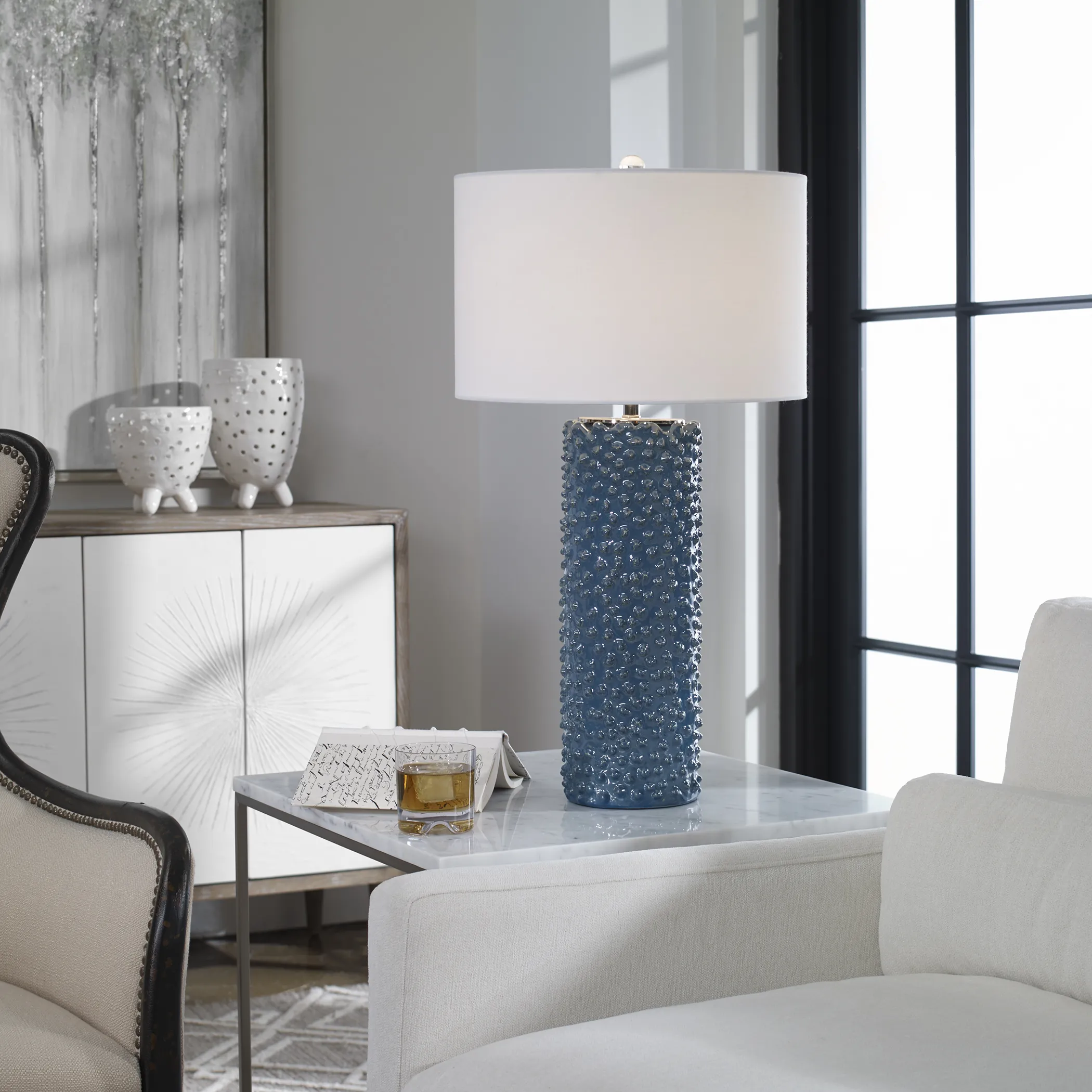 Ciji Blue Table Lamp