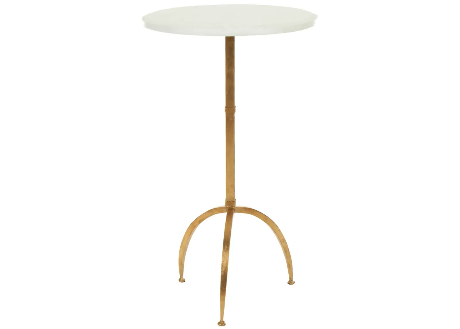 MYRNA ROUND TOP GOLD LEAF ACCENT TABLE