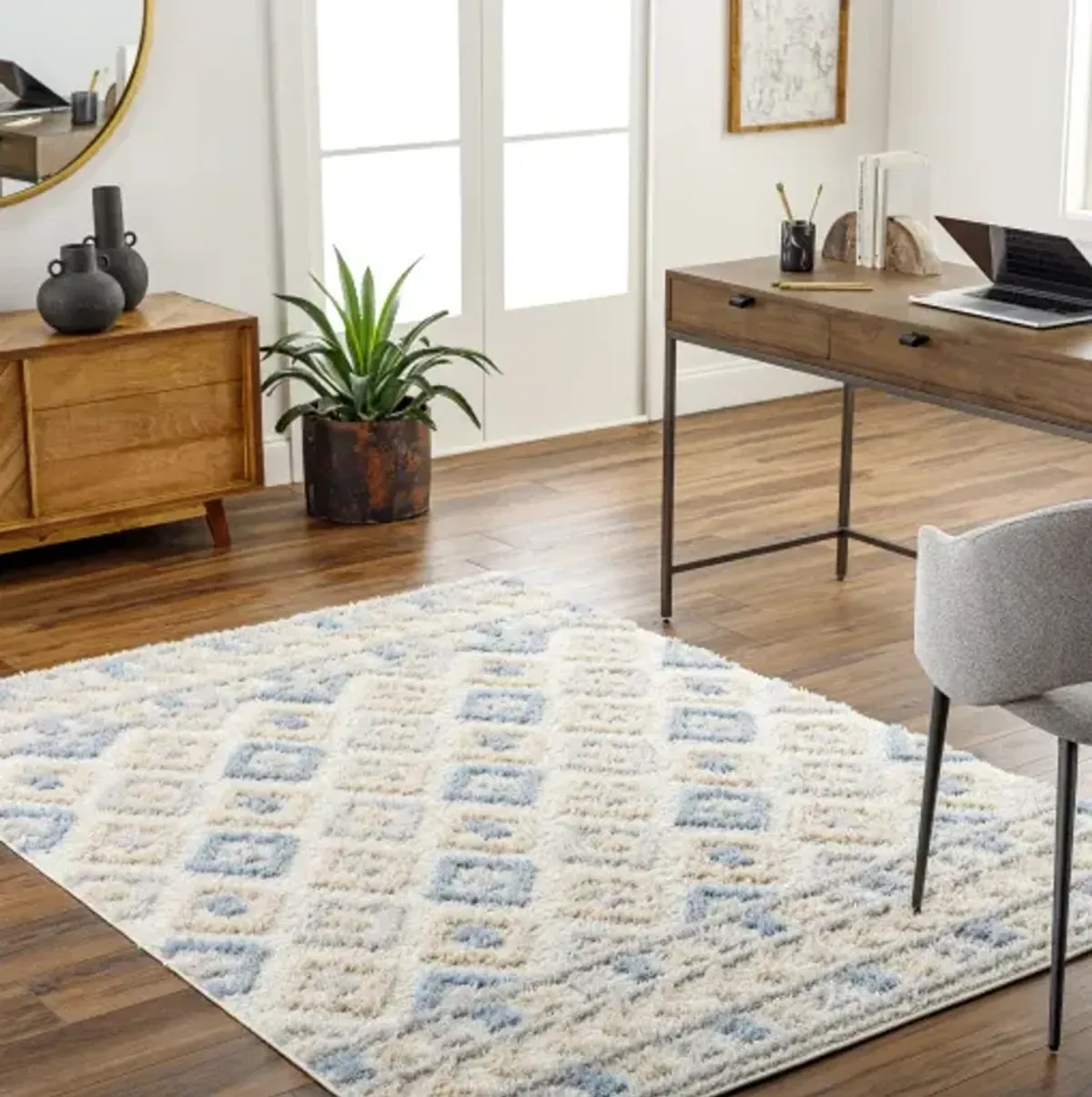 Rodos RDO-2337 5'3" x 7' Machine Woven Rug