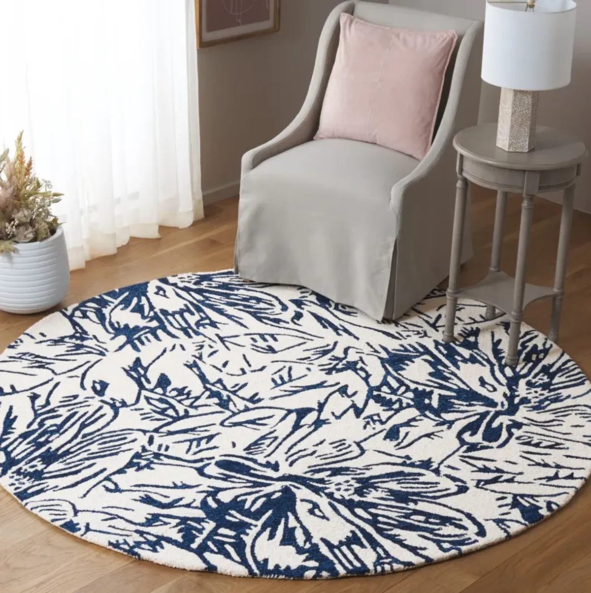 JARDIN Hand Tufted 6' x 6' Round area rug