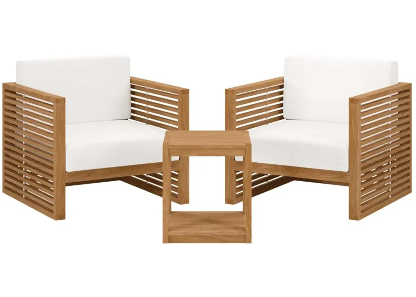 Carlsbad 3-Piece Teak Outdoor Set