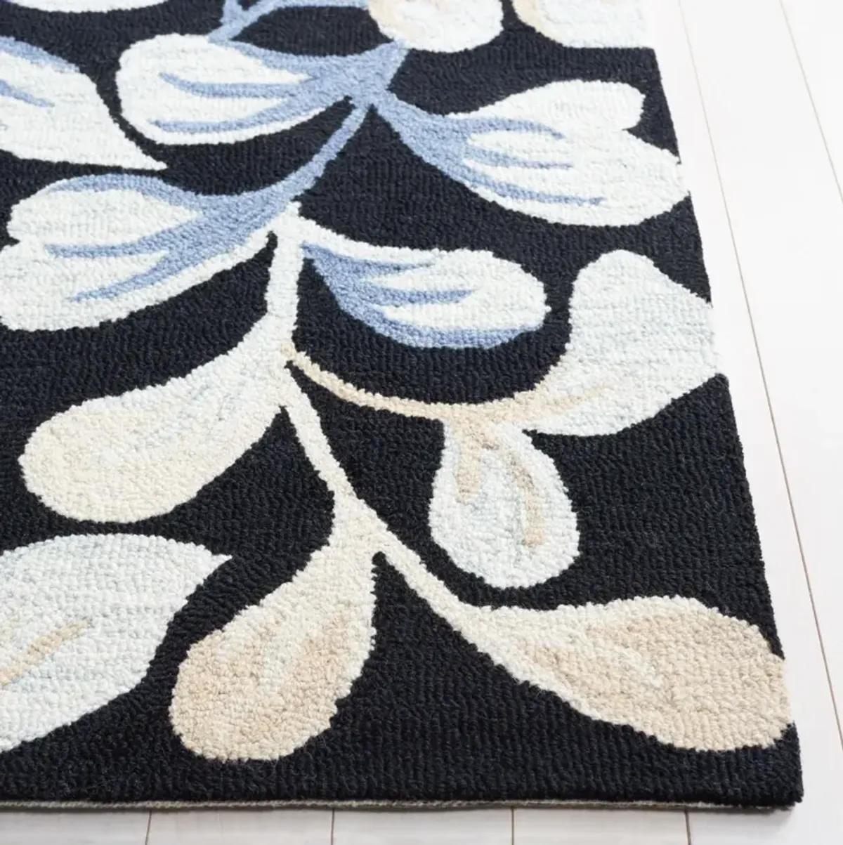 JARDIN 754 BLACK  2'-3' x 8' Runner Rug