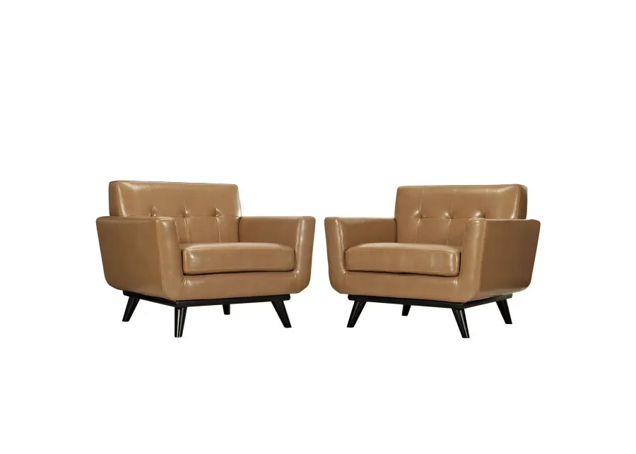 Engage Leather Sofa Set