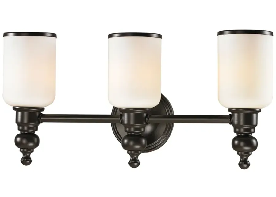 Bristol 21" Wide 3-Light Vanity Light - Oil Rubbed Bronze