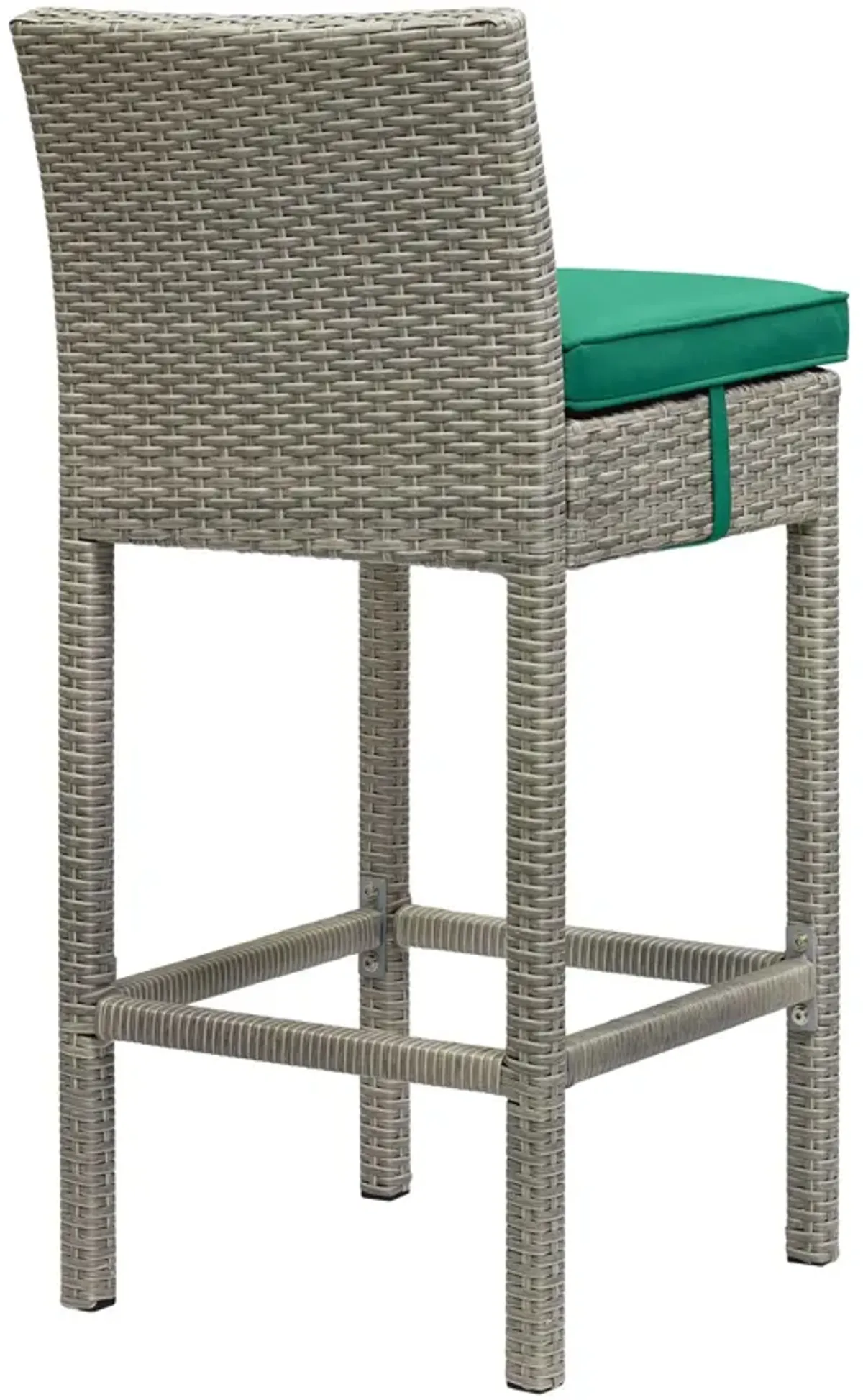 Conduit Bar Stool Outdoor Patio Wicker Rattan Set of 2