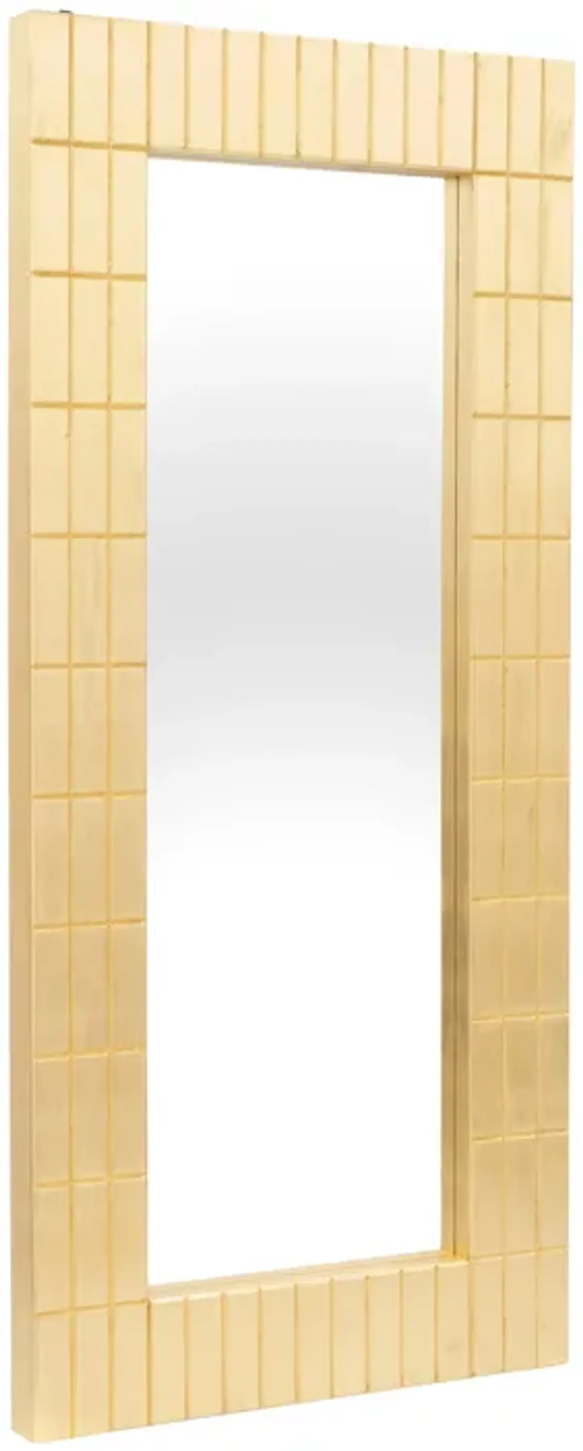 39x87, Gold Bars Rectangular Mirror