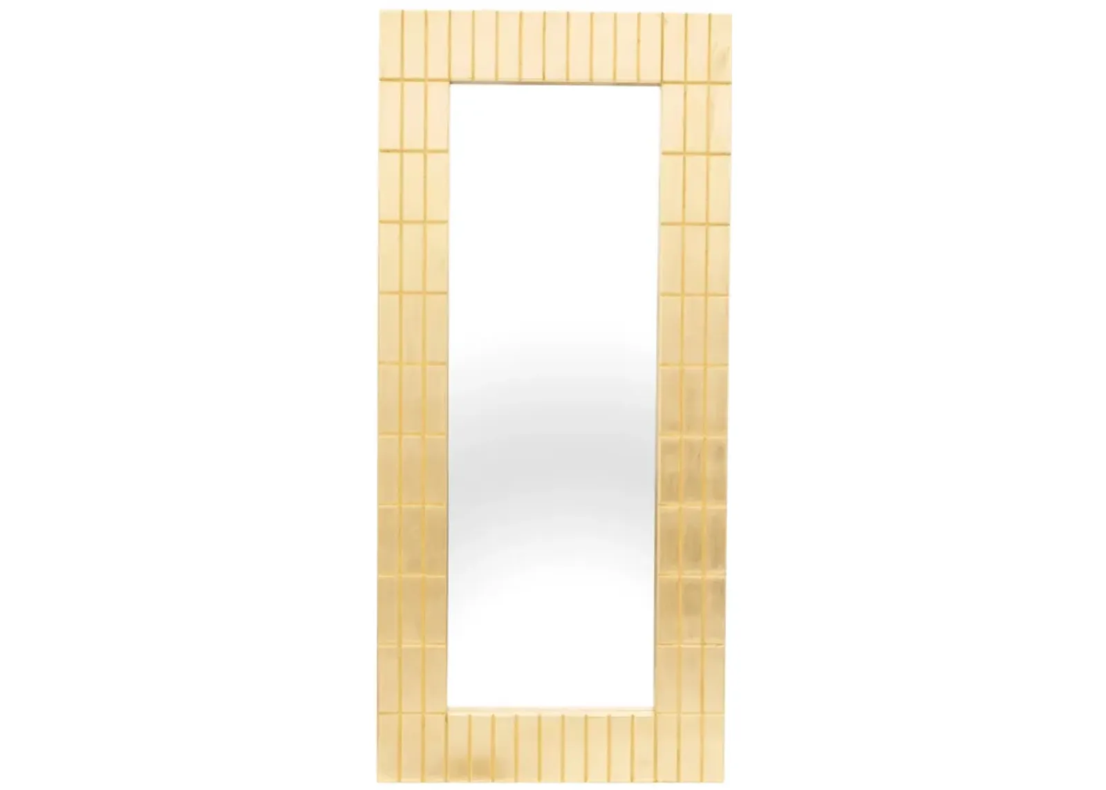 39x87, Gold Bars Rectangular Mirror