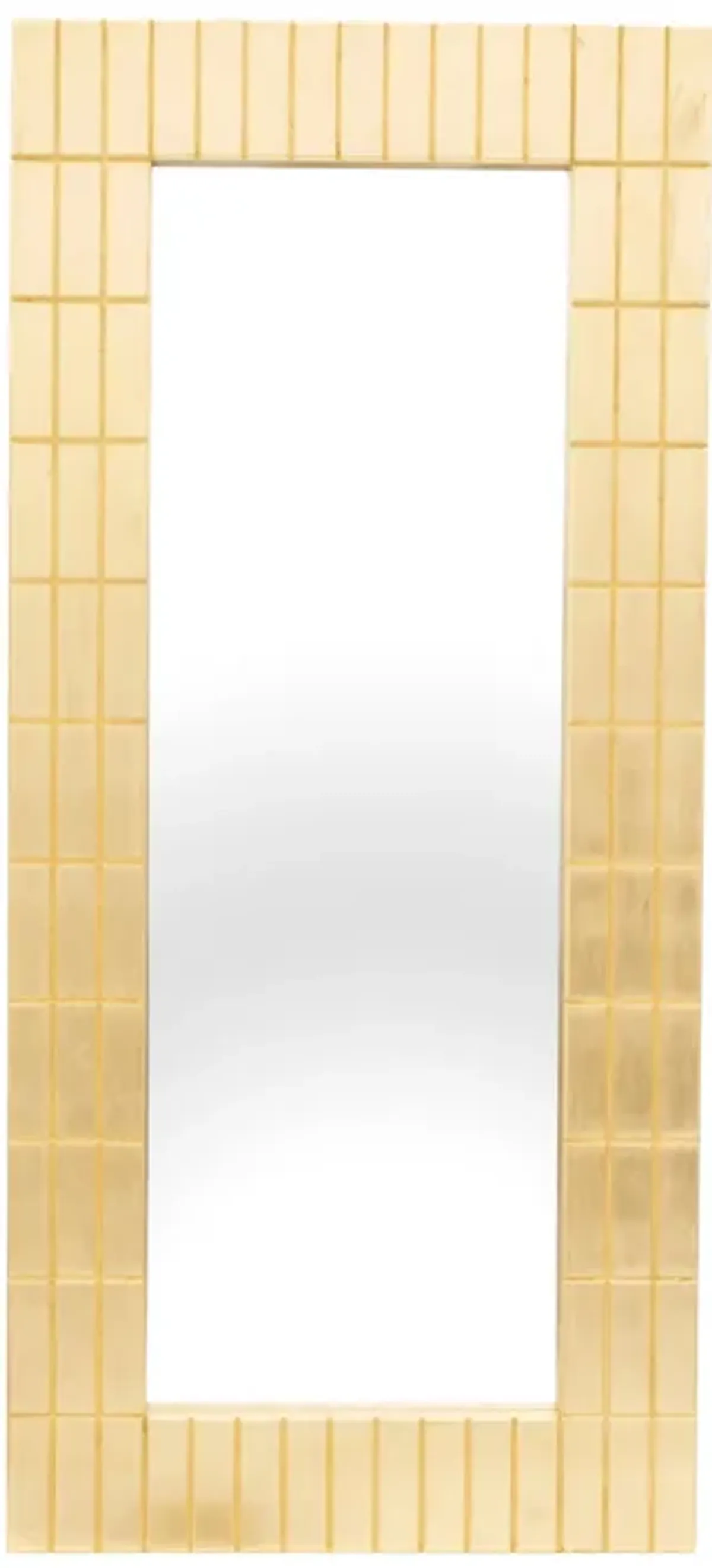 39x87, Gold Bars Rectangular Mirror