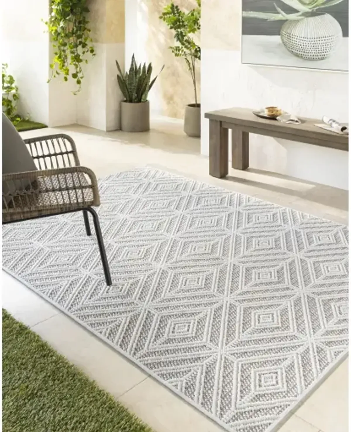 Bouclair BCR-2317 6'7" x 9' Machine Woven Rug