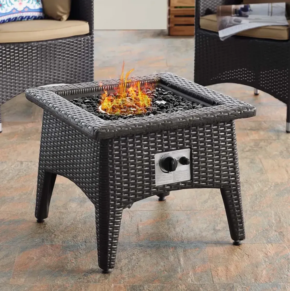 Convene 3 Piece Set Outdoor Patio with Fire Pit