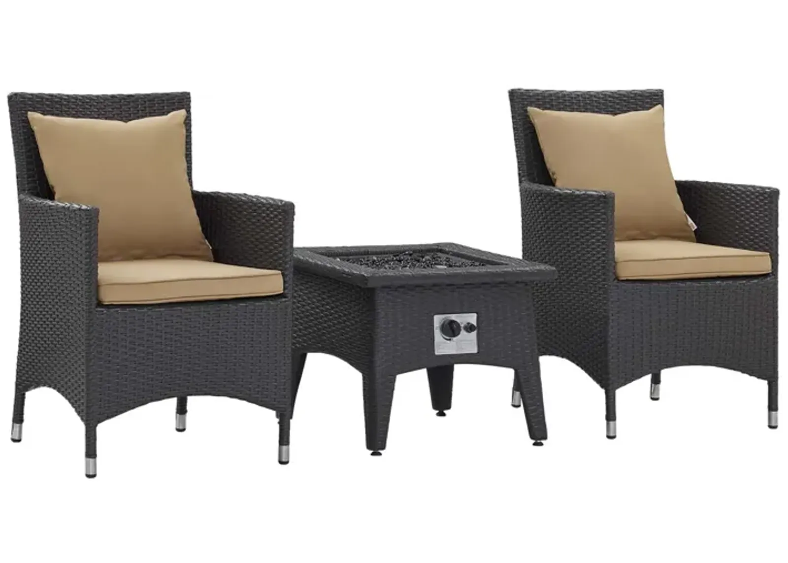 Convene 3 Piece Set Outdoor Patio with Fire Pit