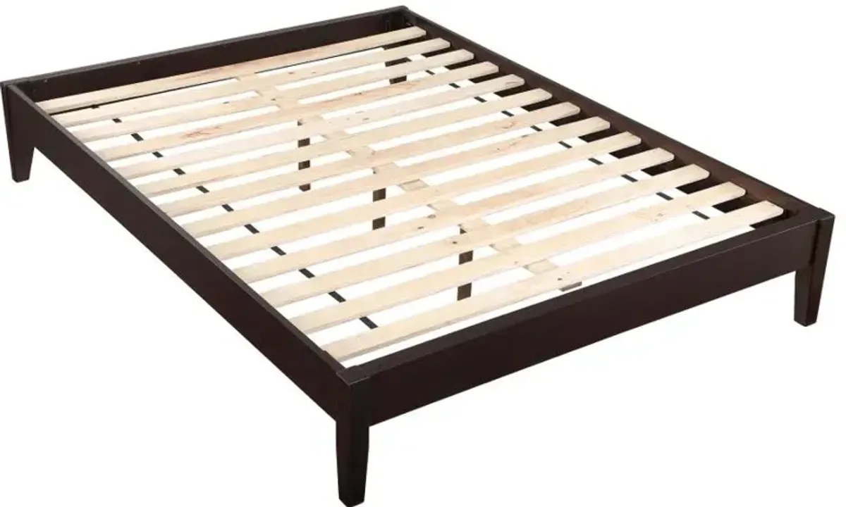 Aarav Full Platform Bed Cappuccino