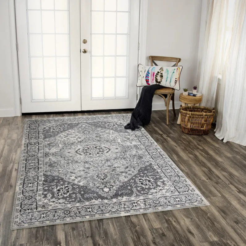 Odyssey L. Gray  Polypropylene 8' x 10' Rectangle Rug