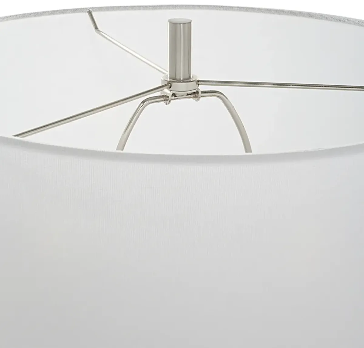 Hourglass White Table Lamp