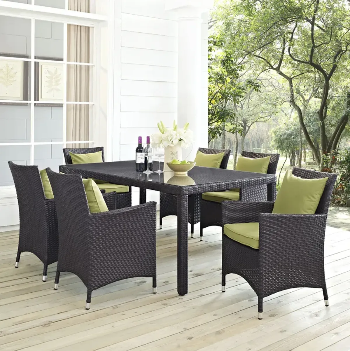 Convene 7 Piece Outdoor Patio Dining Set