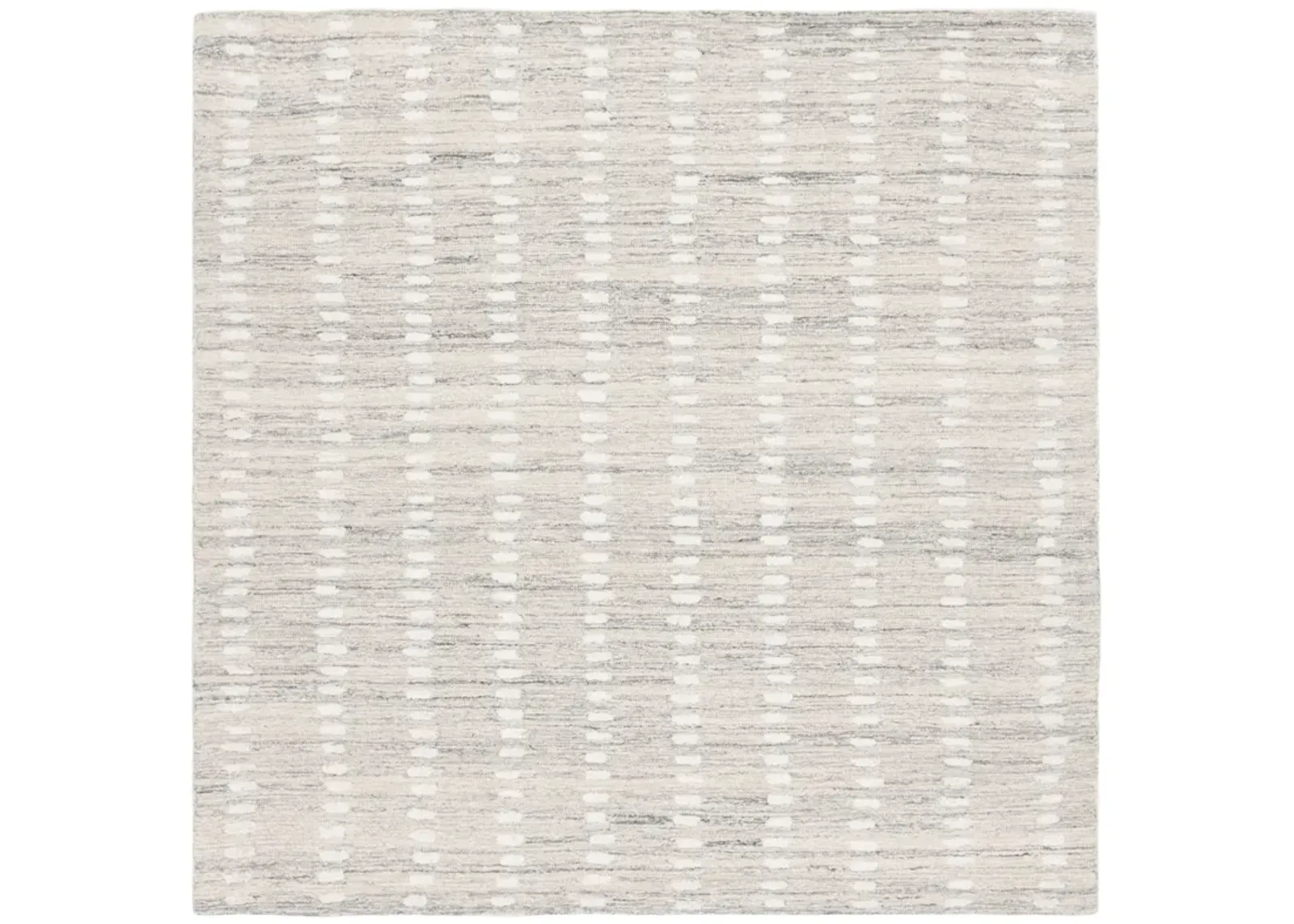 ABSTRACT 498 SILVER  6' x 6' Square Square Rug